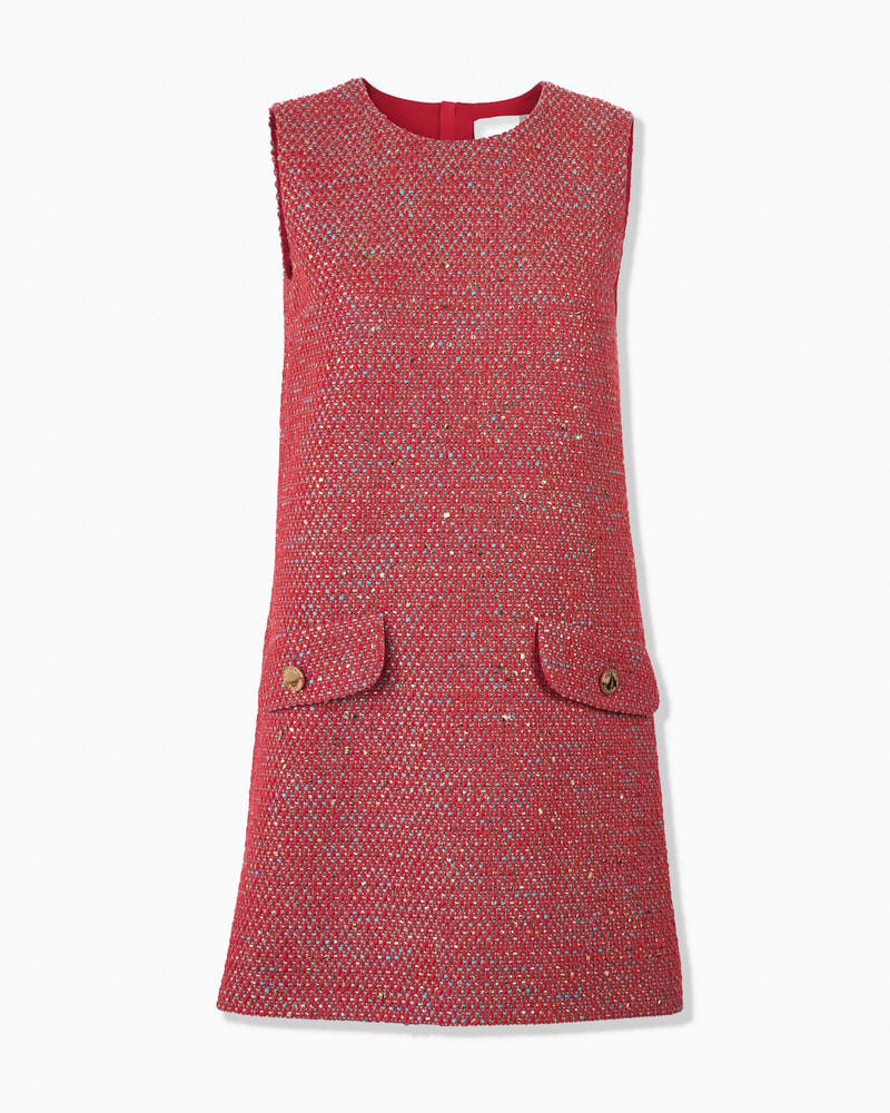 Lurex Tweed Mini Dress