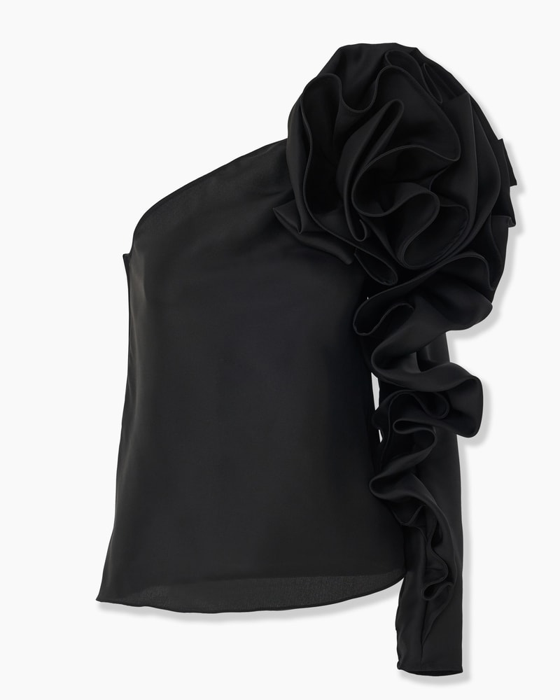 Asymmetric Rosette Top