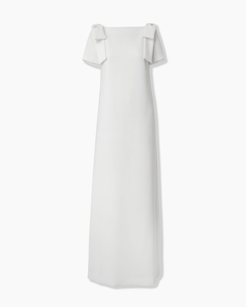 Column Gown with Bows