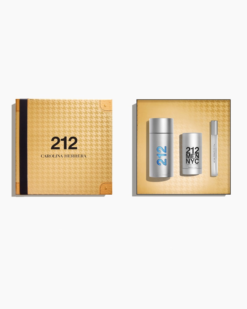 212 NYC Men 100ml Eau de Toilette, 75ml Deodorant Stick and 10ml Megaspritzer