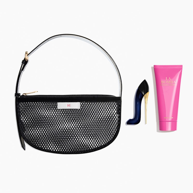 mirror, body lotion and mini