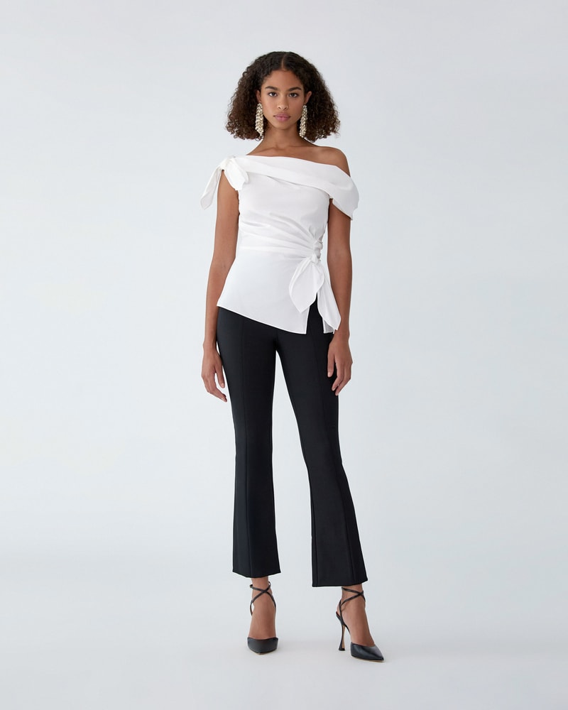 Cropped Flare Wool Olivia Pants