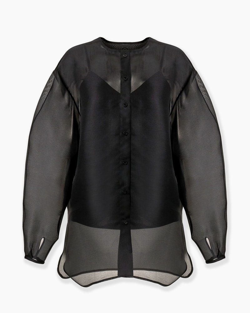 Oversized Organza Blouse