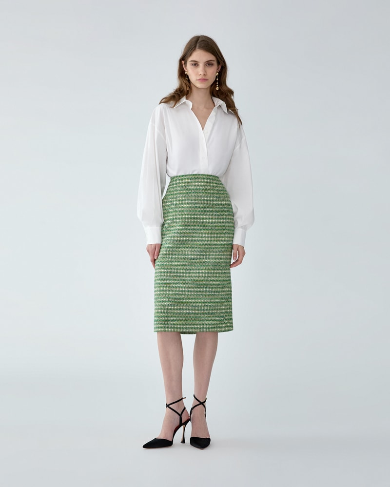 Tweed Pencil Skirt
