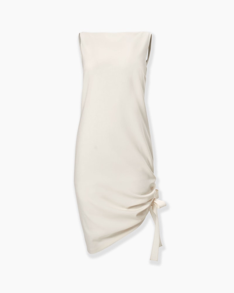 Asymmetric Gathered Dress