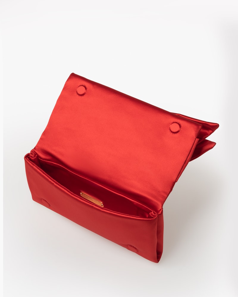 Karlita Satin Clutch with Bow