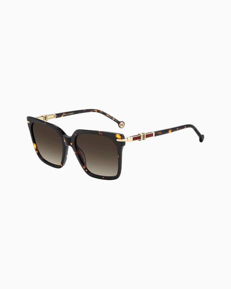 Square Sunglasses With Contrast Temples