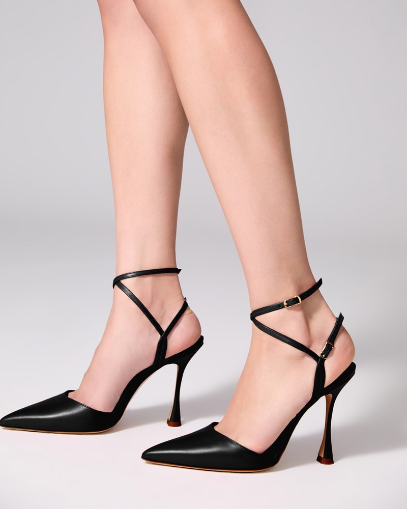Strappy Pump in Leather