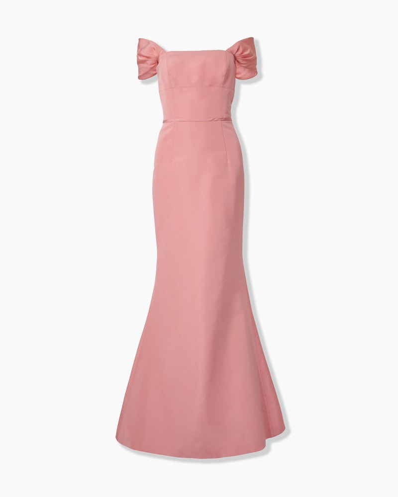 Off-Shoulder Trumpet Gown