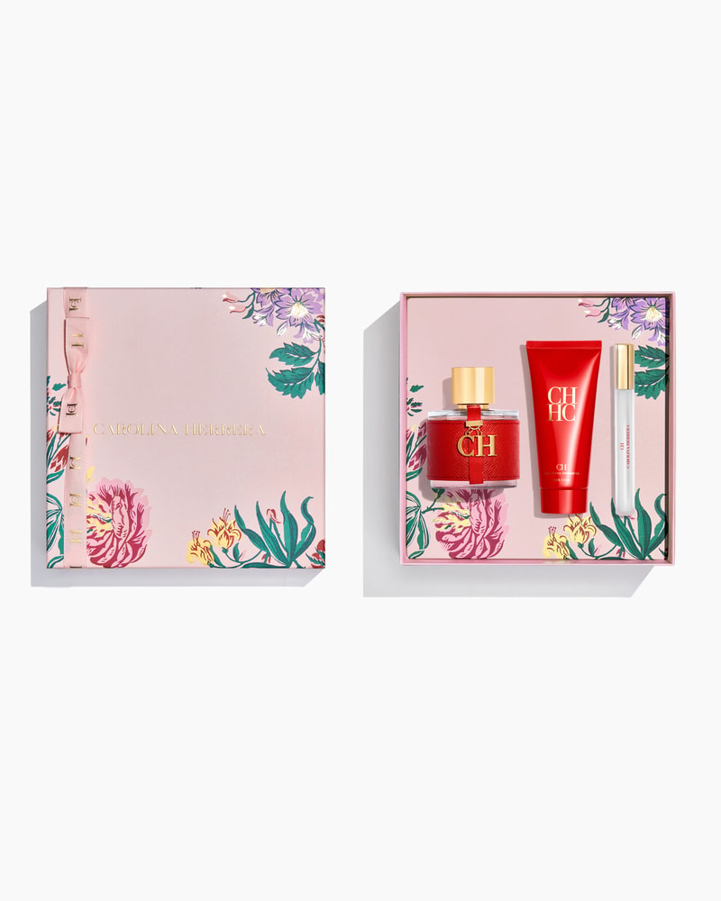CH 100ml Eau de Toilette, 100ml Body Lotion and 10ml Megaspritzer