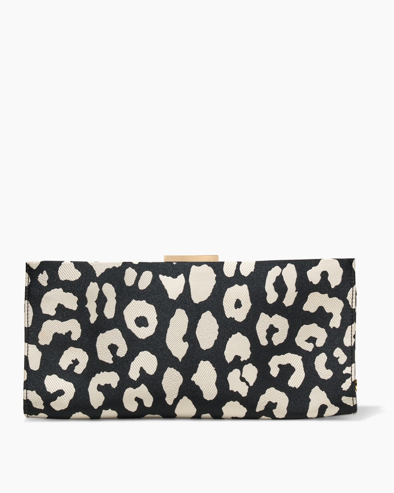 Pats Leopard Jacquard Clutch