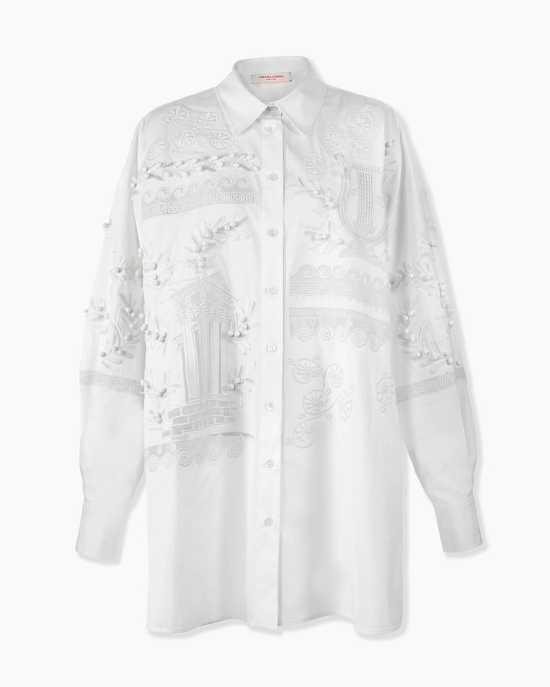 Embroidered Oversized Shirt