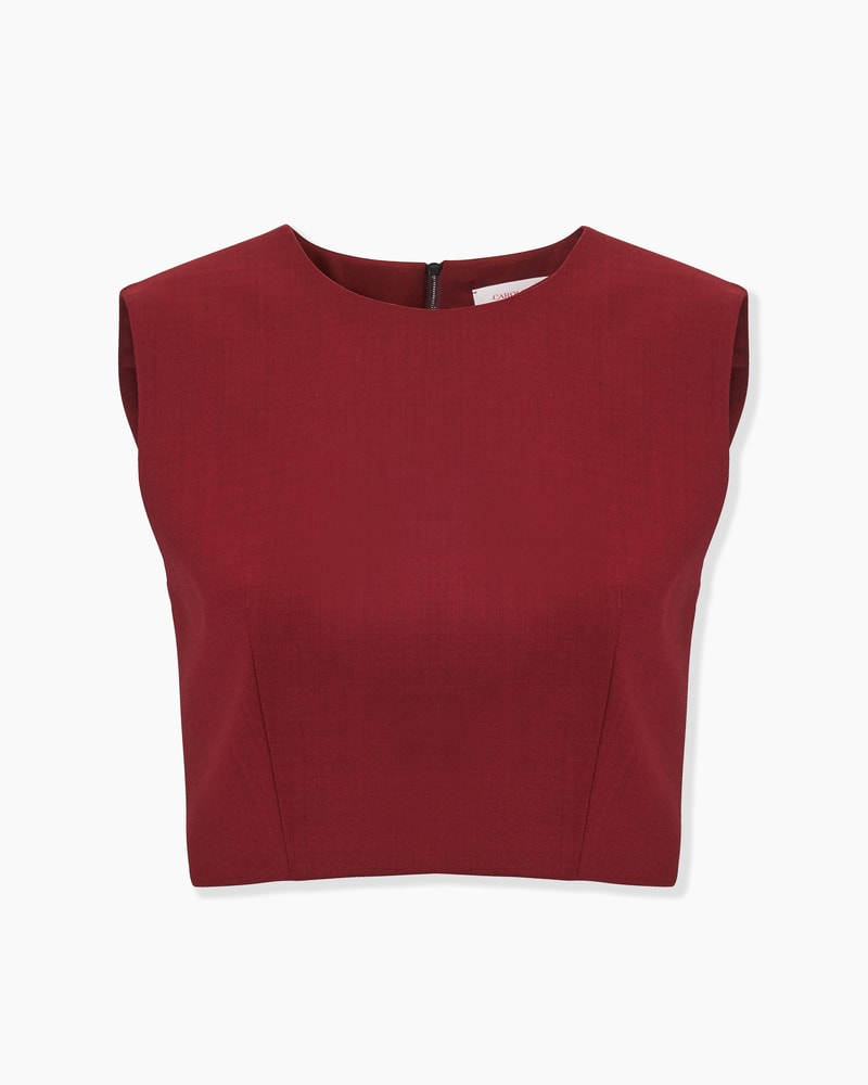 Sleeveless Cropped Top