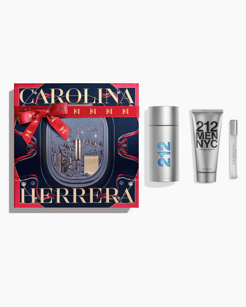 212 NYC Men 100ml Eau de Toilette, 100ml After Shave Gel and 10ml Megaspritzer