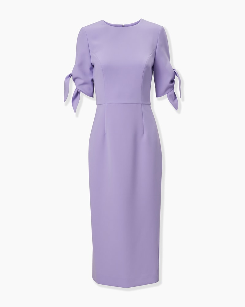 Tie-Sleeve Midi Dress
