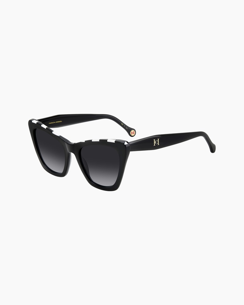 Cat Eye Sunglasses With Stripe Detail
