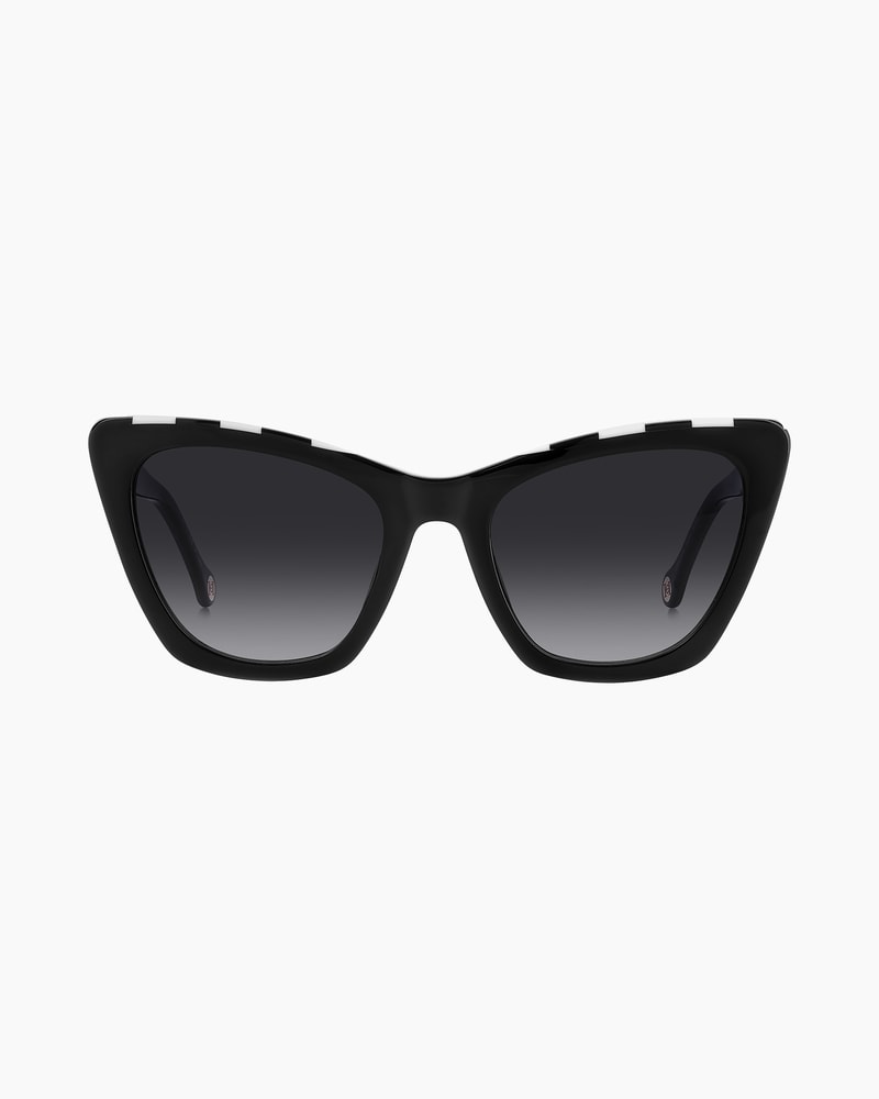 Cat Eye Sunglasses With Stripe Detail