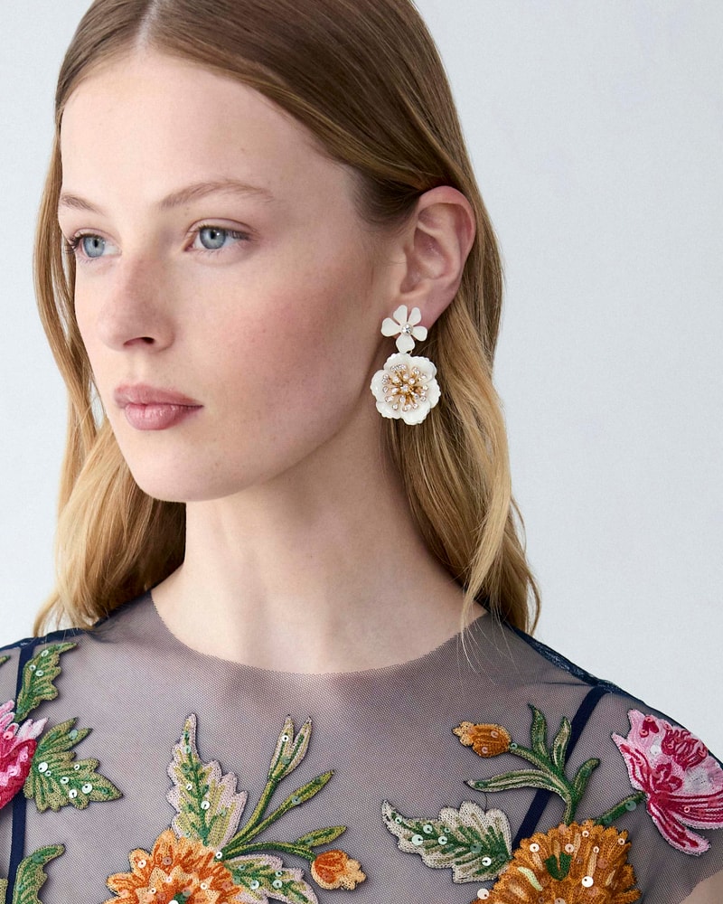 Floral Dangle Earrings