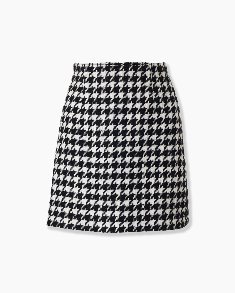 Houndstooth Mini Skirt