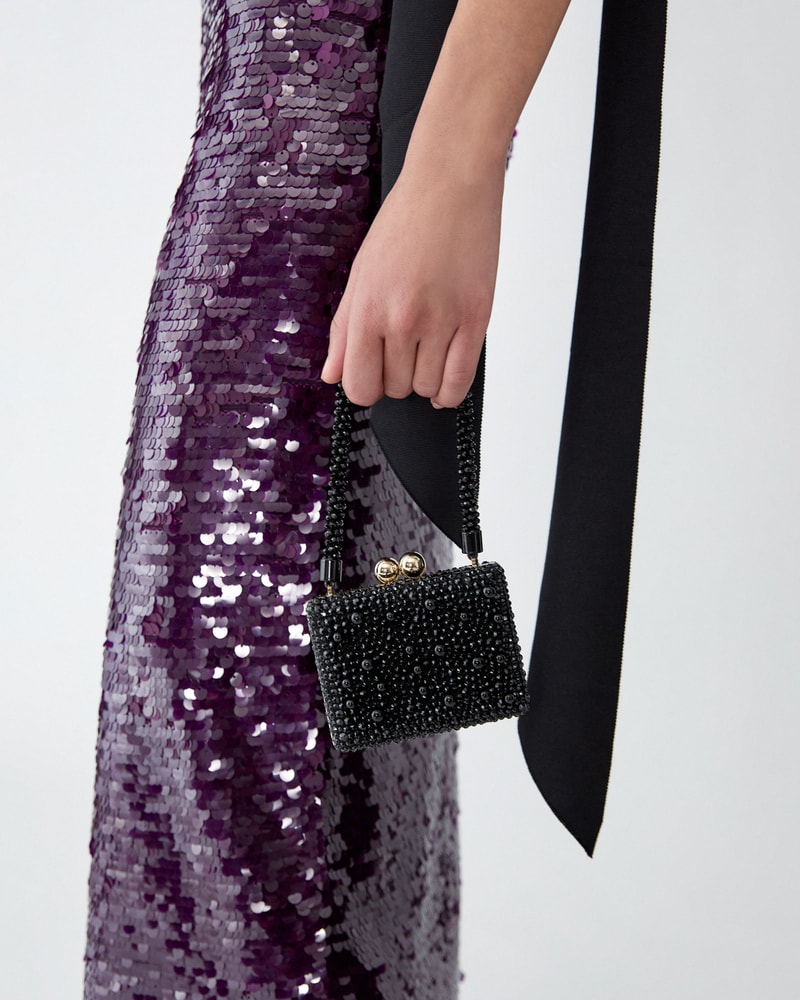 Greta Crystal Top Handle Bag
