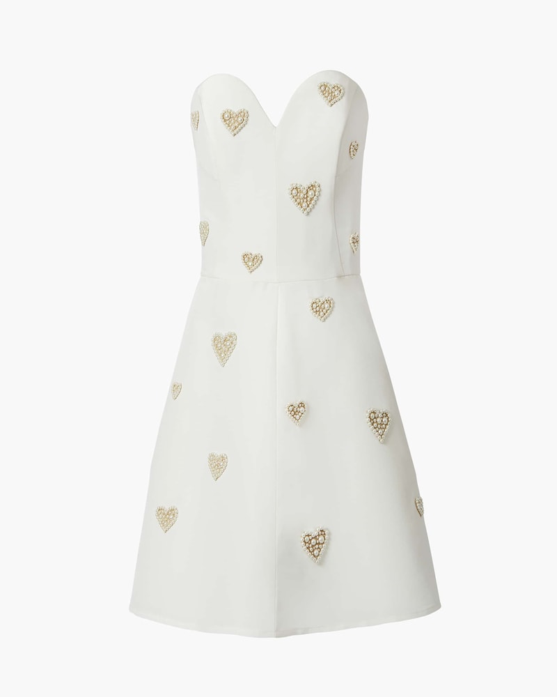 Heart Embroidered Mini Dress