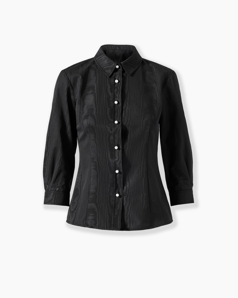 Icon Pearl-Button Blouse