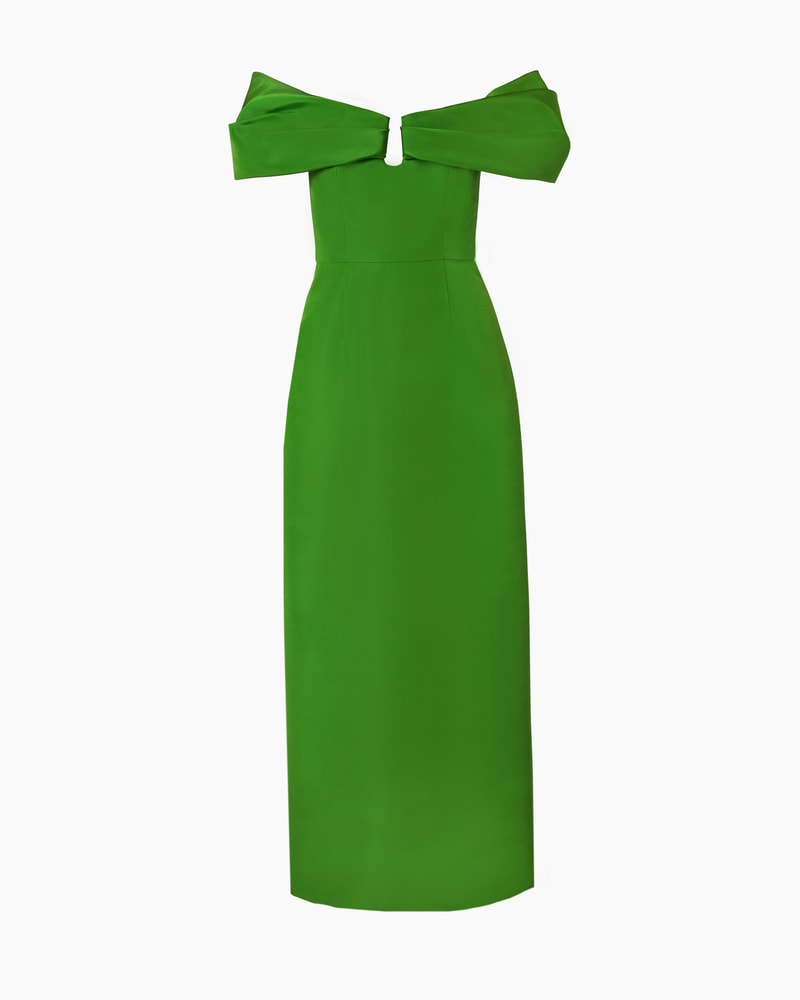 Off-Shoulder Column Dress