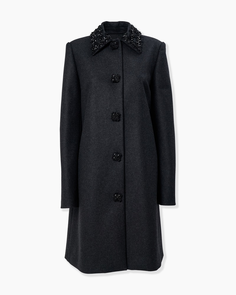 Cashmere-Blend Wrap Coat With Belt