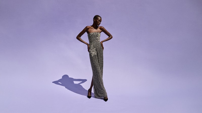 Model wearing a gown from Winter 2027 - Carolina Herrera