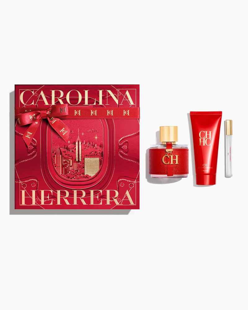 CH 100ml Eau de Toilette, 100ml Body Lotion and 10ml Megaspritzer