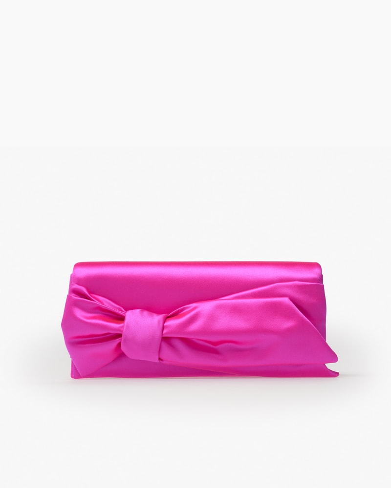 Karlita Satin Clutch with Bow