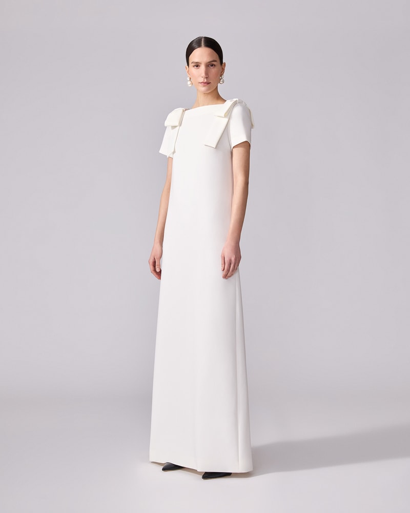 Column Gown with Bows