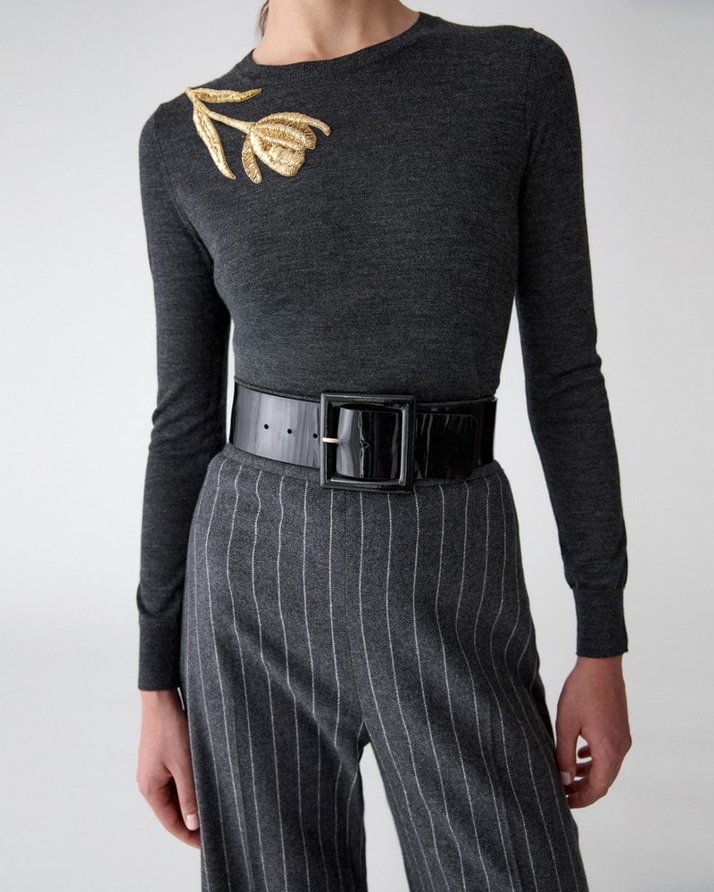 Patent Leather Icon Belt
