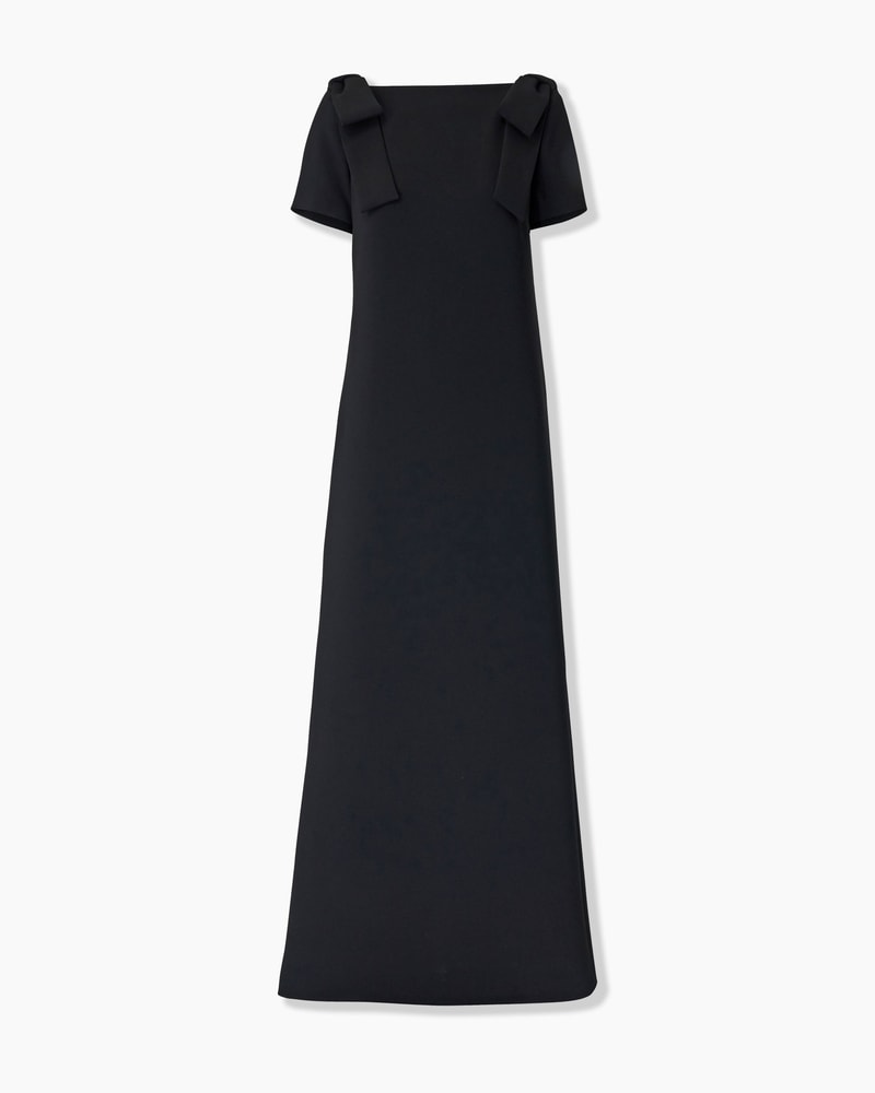 Column Gown with Bows