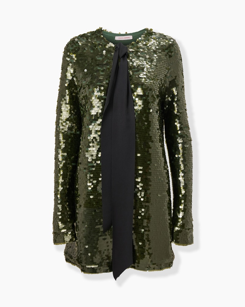 Sequined Merino Cardigan