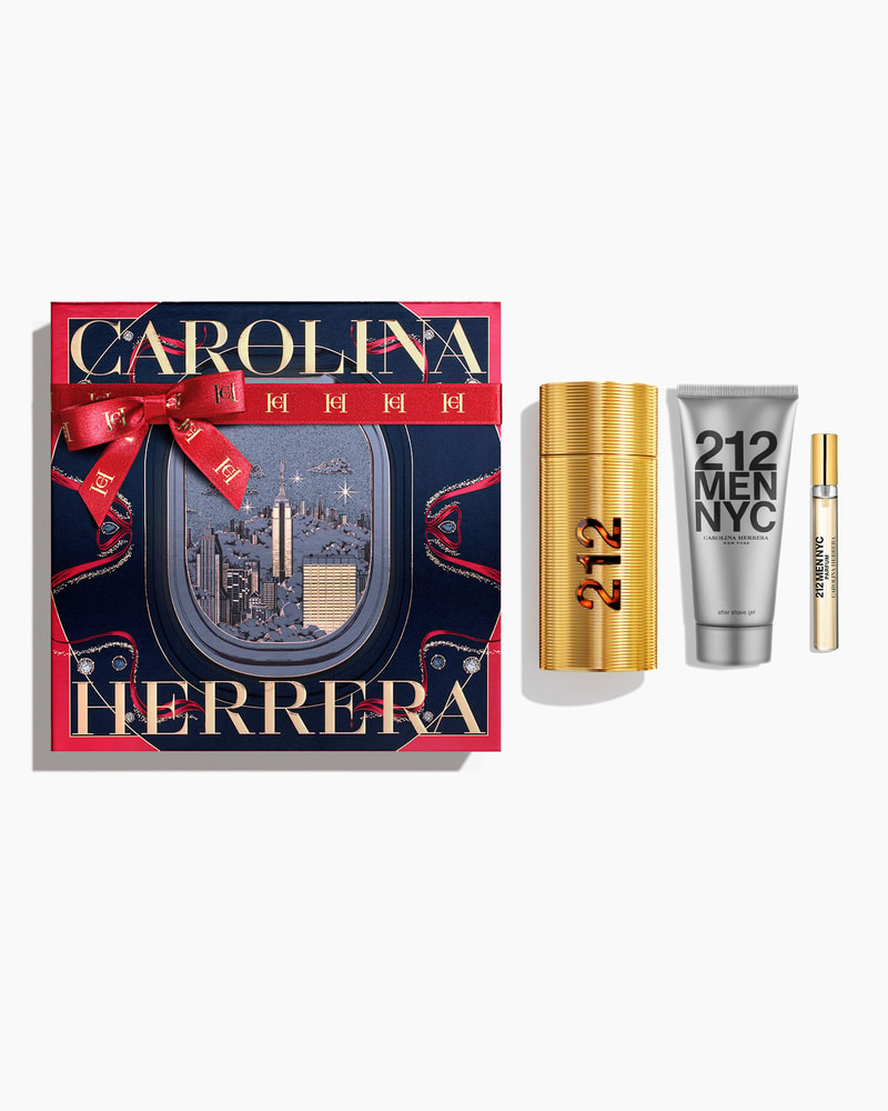 212 Men Parfum 100ml Eau de Parfum, 100ml After Shave Balm and 10ml Megaspritzer