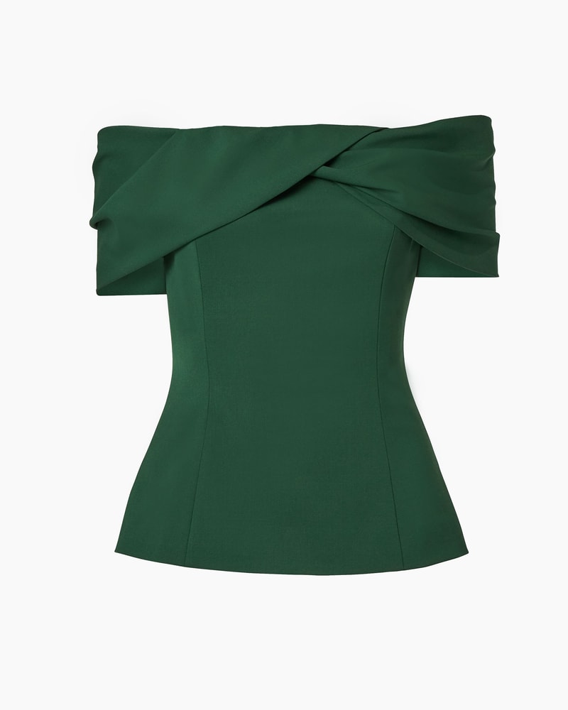 Draped Off-Shoulder Top