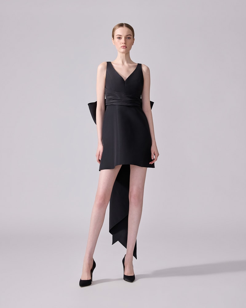 Mini Dress With Back Bow