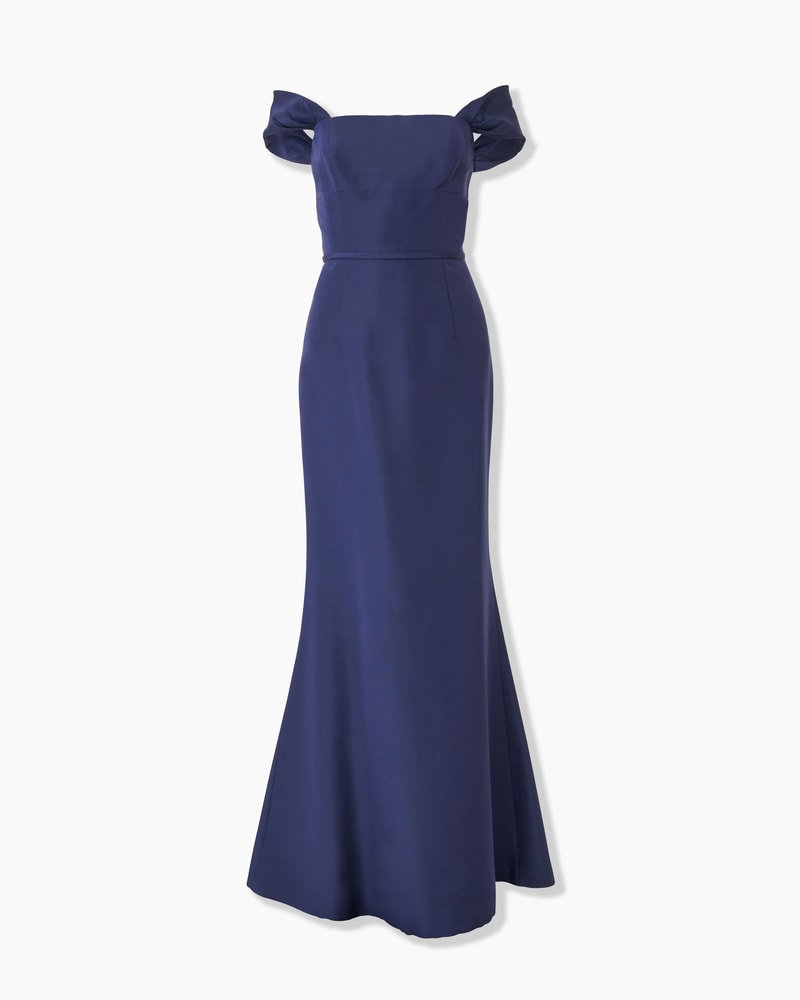 Off-Shoulder Trumpet Gown