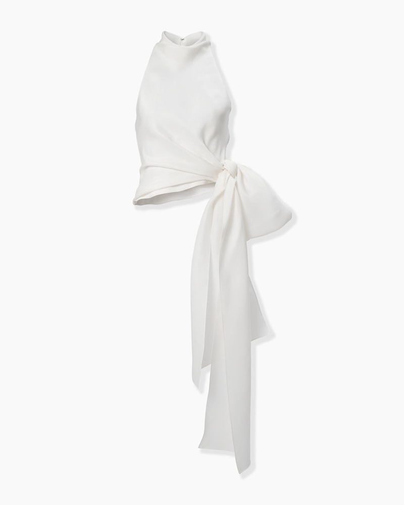 Halter Top with Bow Sash