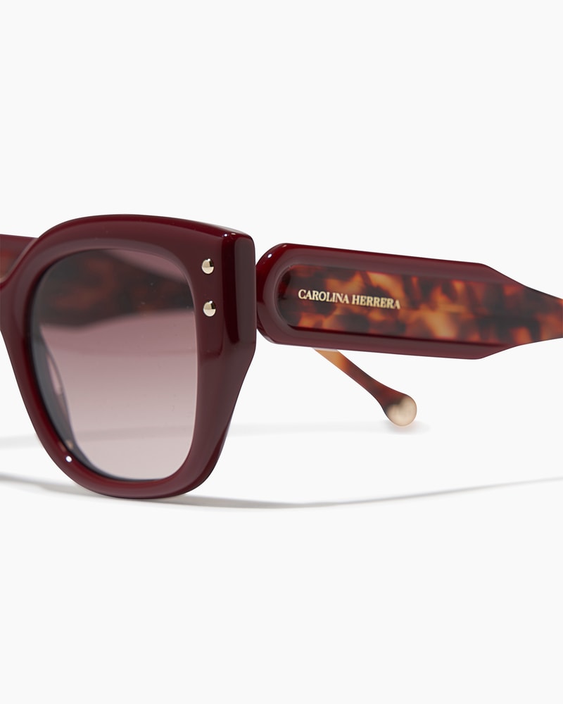 Square Frame Sunglasses with Tortoiseshell Temples  display picture 3