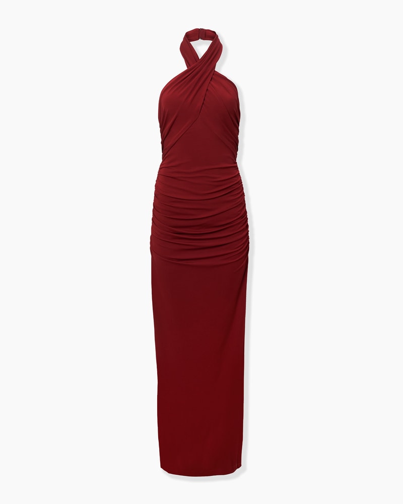 Criss-Cross Halterneck Gown