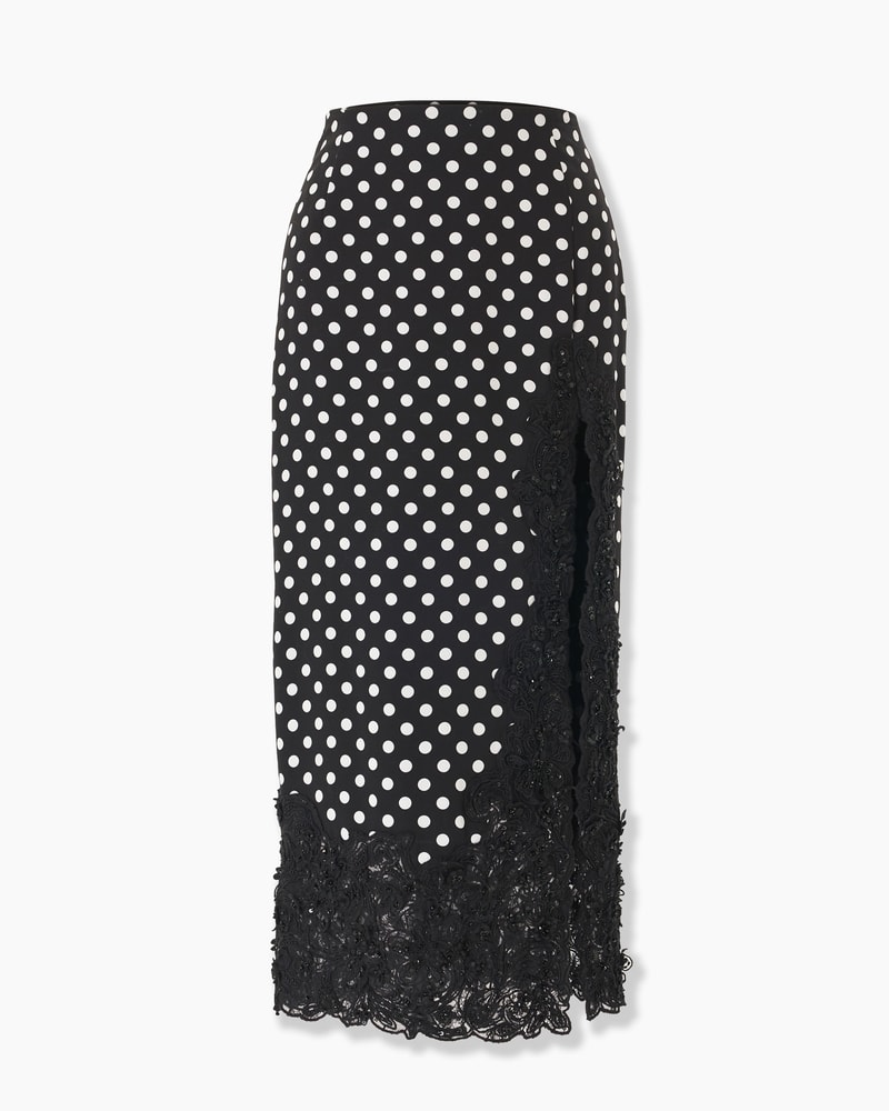 Polka Dot Midi Skirt