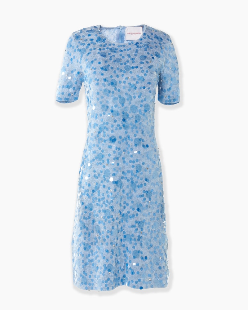 Lurex Mini Dress with Paillettes