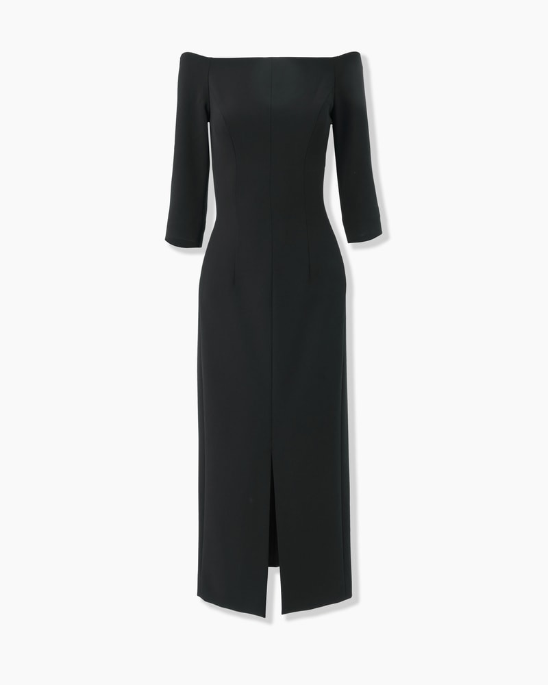 Off-Shoulder Midi Dress