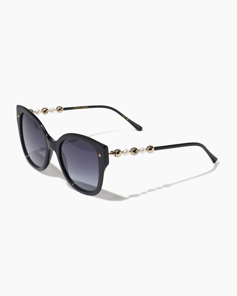 Cat Eye Sunglasses with Beaded Detail
