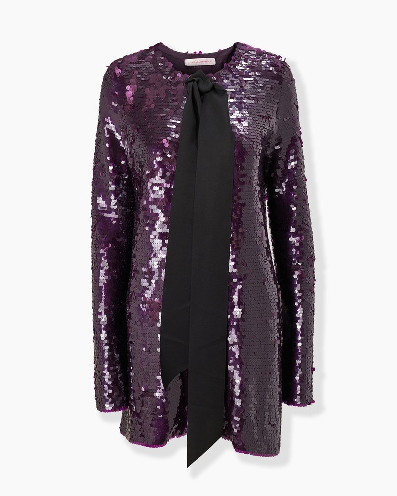 Sequined Merino Cardigan