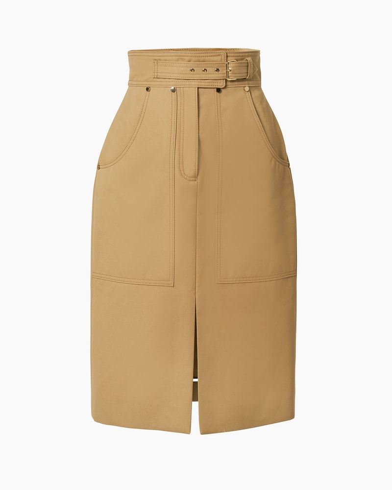 Gabardine Pencil Skirt