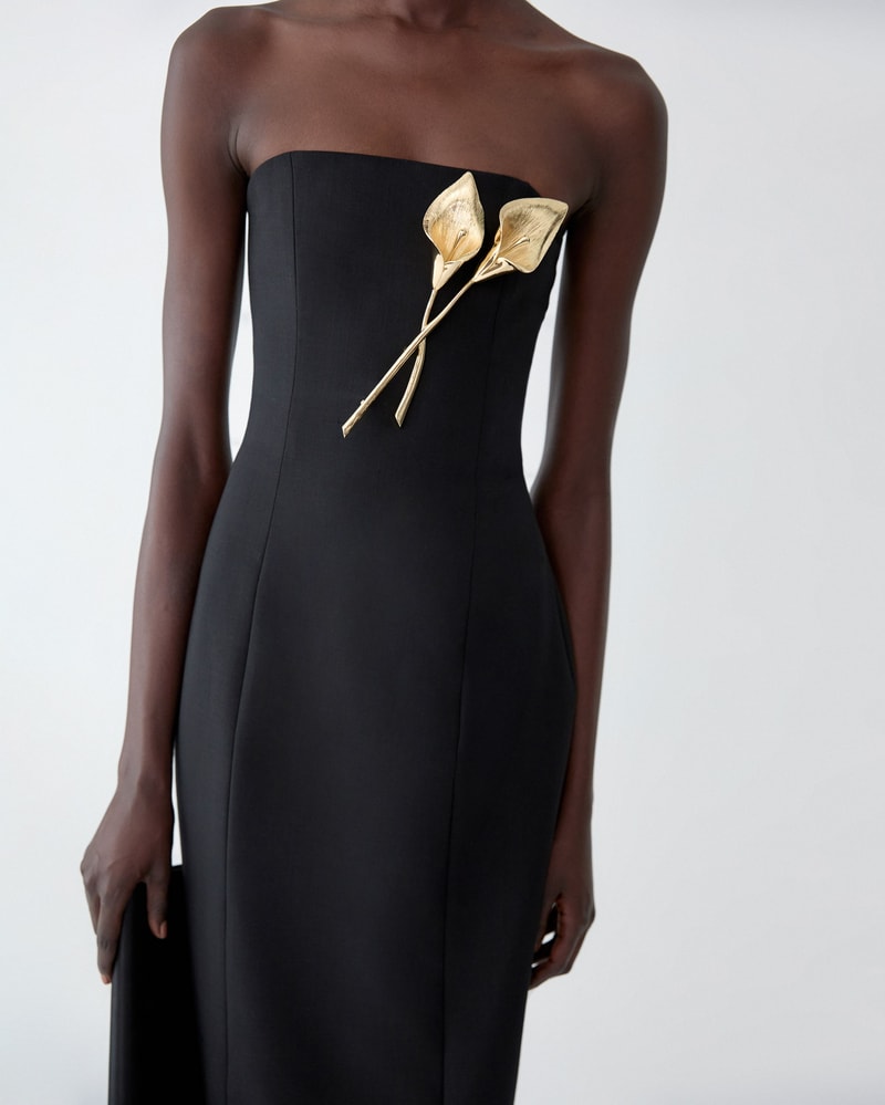 Double Calla Lily Brooch