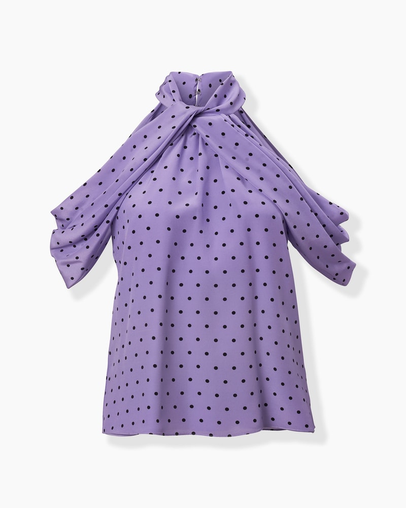 Polka Dot Halterneck Top